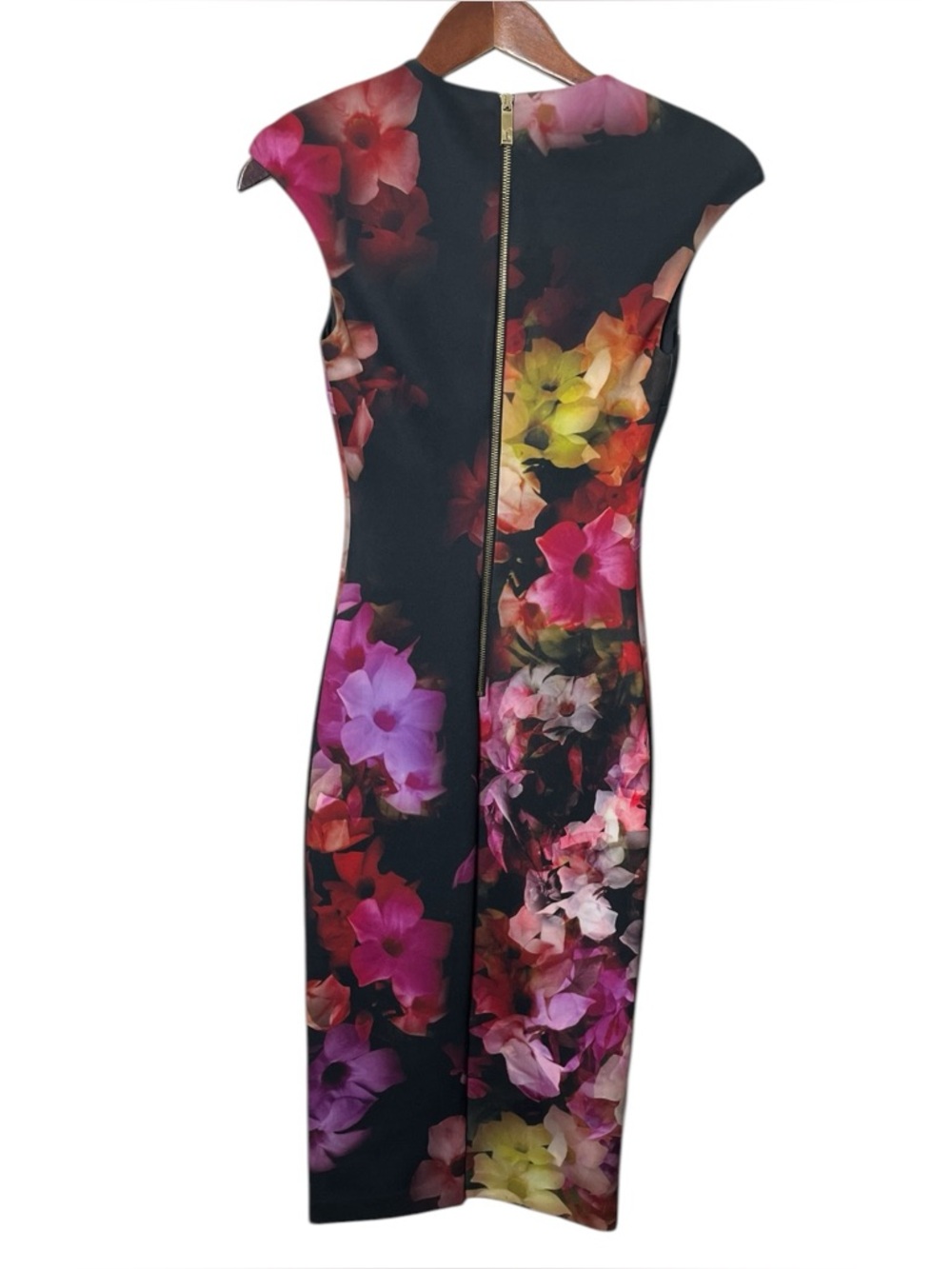 Ted Baker Catina Women’s‎ 0 Floral Sheath Midi Cocktail Wedding Guest Elegant - Picture 5 of 12